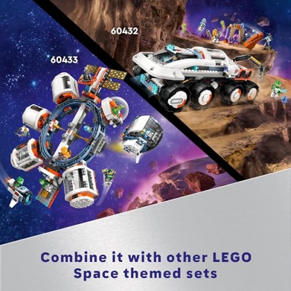 LEGO City Space Base and Rocket Launchpad Toy Playset 60434 - Image 6