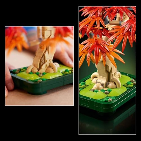 LEGO Botanicals Japanese Red Maple Bonsai Tree DIY Set 10348 - Image 6