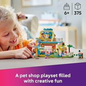 LEGO Friends Pet Accessories Shop Set with Animal Toys 42650