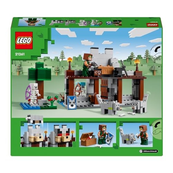 LEGO Minecraft The Wolf Stronghold Video-Game Toy Set 21261 - Image 9