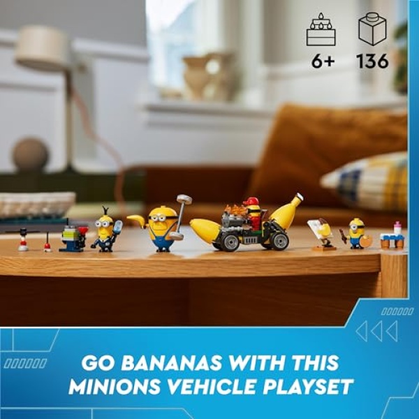 LEGO Despicable Me Minions and Banana Car Toy for Kids 75580 - Image 2