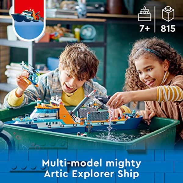 LEGO City Arctic Explorer Ship, Big Floating Boat Toy 60368 - Image 2