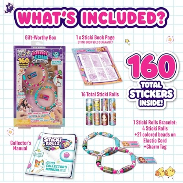 Sticki Rolls Anna & Erin BFF Bracelet Pack - Image 7
