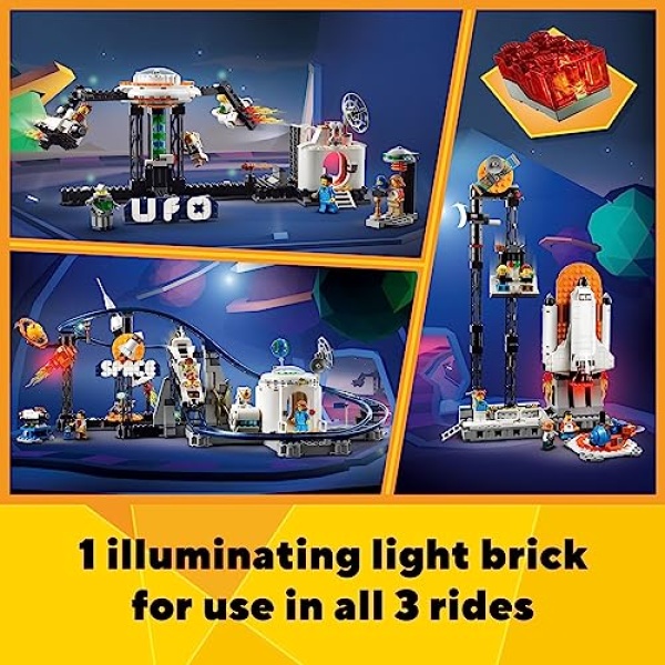LEGO Creator 3in1 Space Roller Coaster Funfair Set 31142 - Image 5