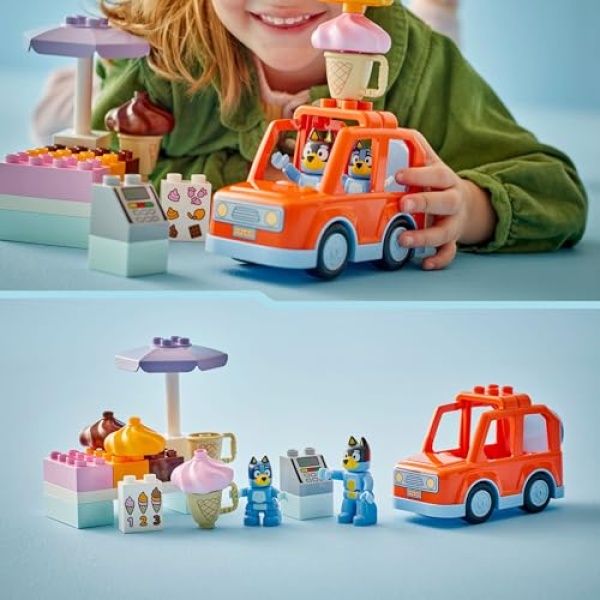 LEGO DUPLO Bluey Ice Cream Trip with Bluey Toddler Toy 10458 - Image 4