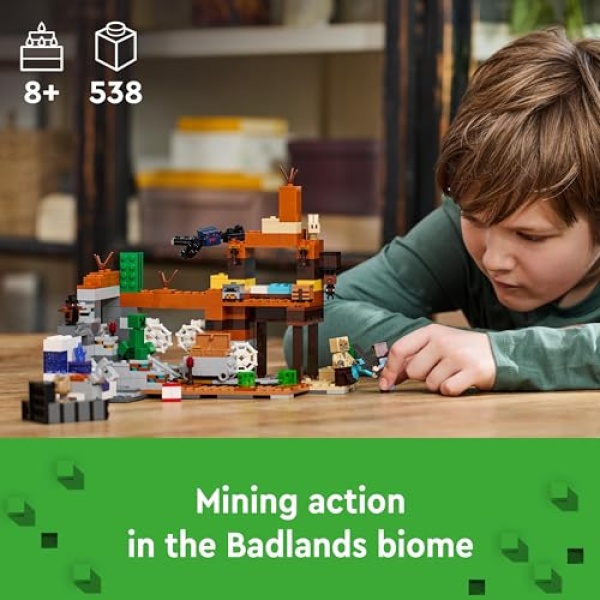 LEGO Minecraft The Badlands Mineshaft Video-Game Toy 21263 - Image 2