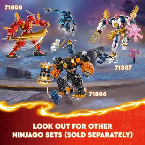 LEGO NINJAGO Cole's Elemental Earth Mech Action Figure 71806 - Image 5