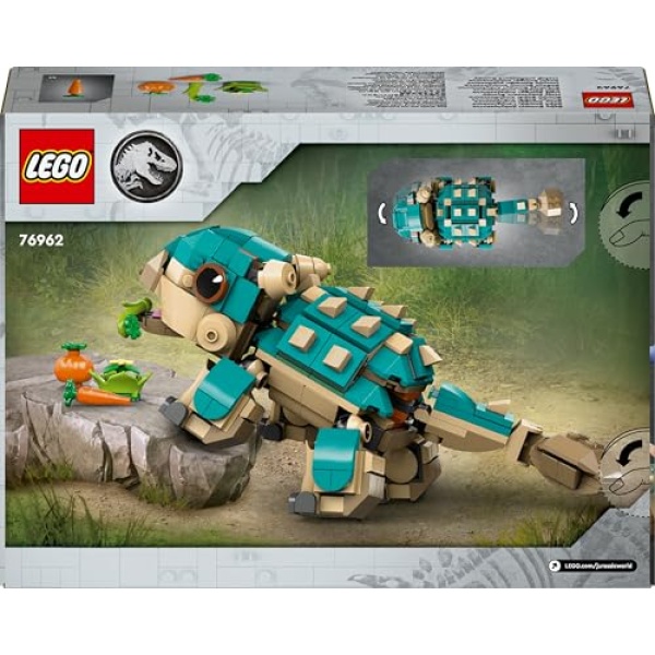 LEGO Jurassic World Baby Bumpy: Ankylosaurus Toy Set 76962 - Image 7