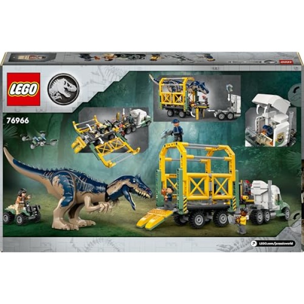 LEGO Jurassic World Mission Allosaurus Transport Truck 76966 - Image 8