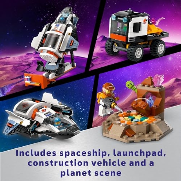 LEGO City Space Base and Rocket Launchpad Toy Playset 60434 - Image 2