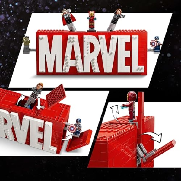 LEGO Marvel: MARVEL Logo & Minifigures Building Toy 76313 - Image 5