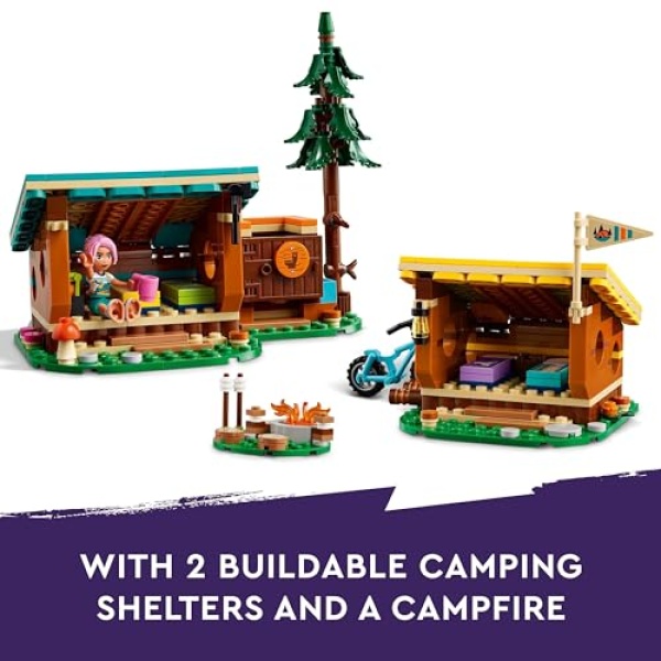 LEGO Friends Adventure Camp Cosy Cabins Building Toy 42624 - Image 3