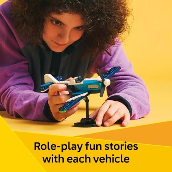 LEGO Creator 3in1 Aircraft: Race Plane Toy for Kids 31160 - Image 4