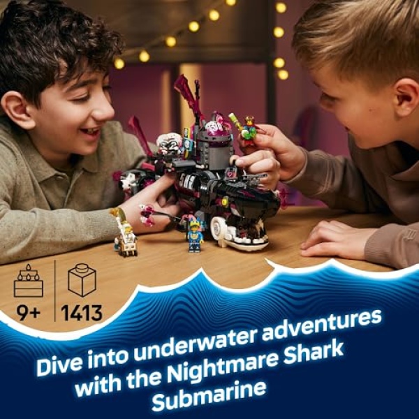 LEGO DREAMZzz 2in1 Nightmare Shark Submarine Toy 71500 - Image 2