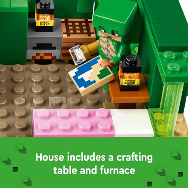 LEGO Minecraft The Turtle Beach House with Animal Toys 21254 - Image 4
