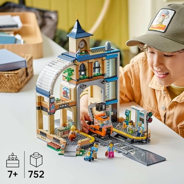 LEGO City Central Train Station Construction Toy Set 60469 - Image 2