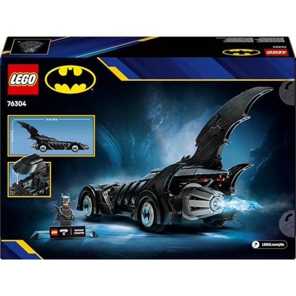 LEGO DC Batman Forever Batmobile Toy Car for Kids 76304 - Image 6