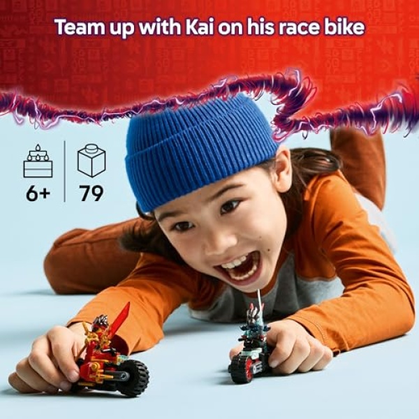 LEGO NINJAGO Kai's Motorcycle Speed Race Building Toy 71838