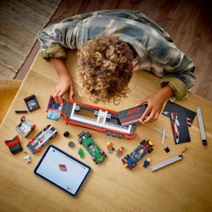 LEGO City F1 Truck with RB20 & AMR24 F1 Cars Playset 60445