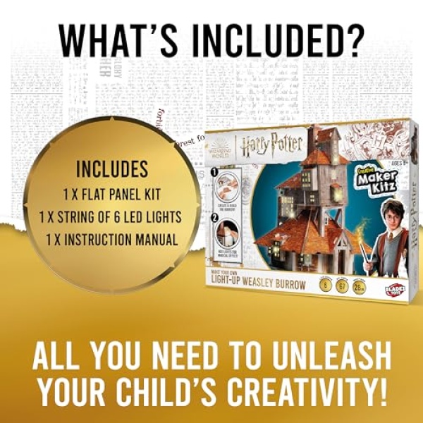 Harry Potter Make Your Own Light Up Weasley Burrow - Image 3