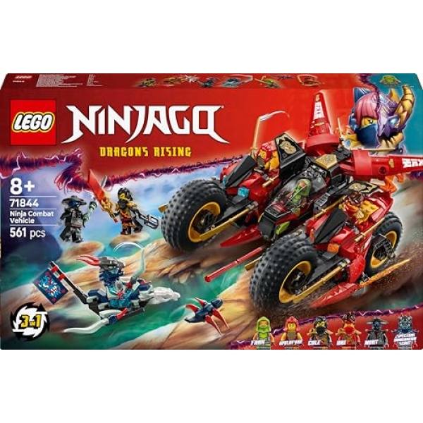 LEGO NINJAGO Ninja Combat Vehicle Building Toy Set 71844 - Image 8