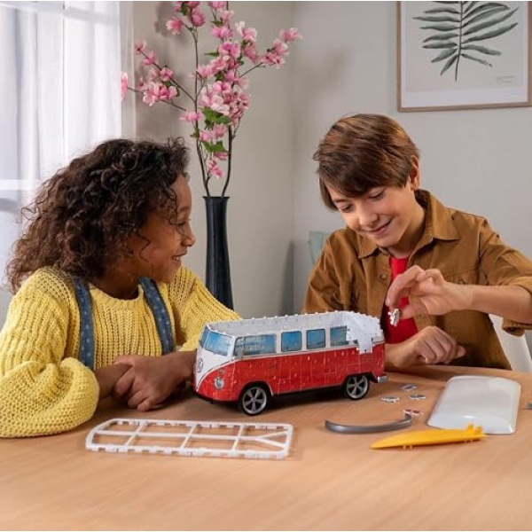 Ravensburger Volkswagen T1 Camper Van 3D Puzzle - 162 Piece - Image 5