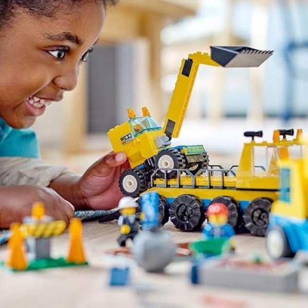 LEGO City Construction Trucks & Wrecking Ball Crane 60391