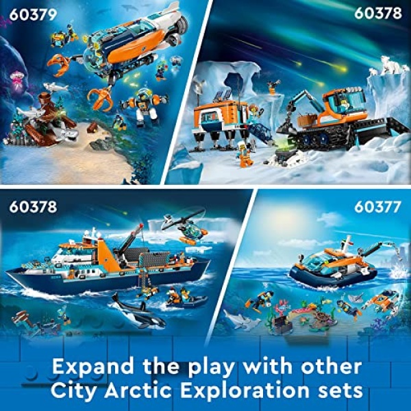 LEGO City Arctic Explorer Ship, Big Floating Boat Toy 60368 - Image 8
