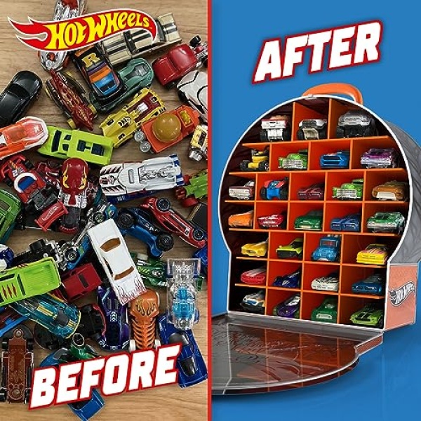 Hot Wheels Fire Wheel garage Metallic Car Case - Image 3