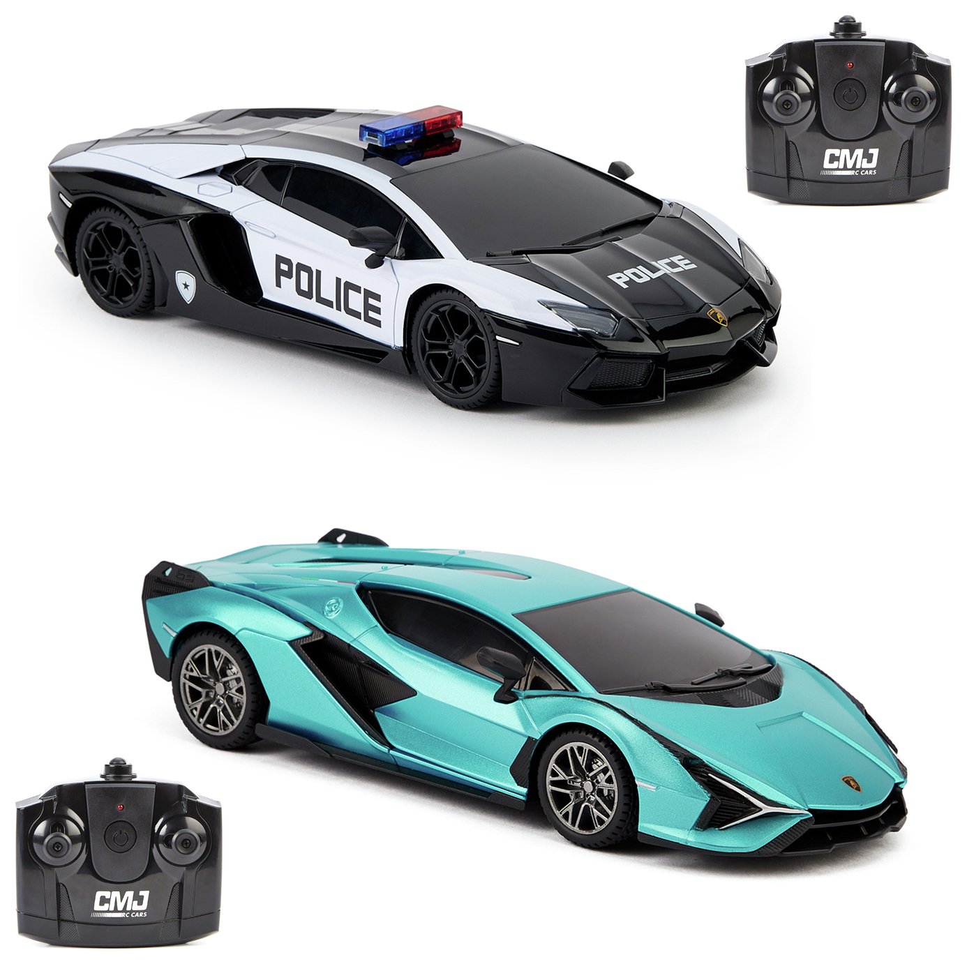 CMJ Lamborghini Police and Sian 1:24 RC Cars