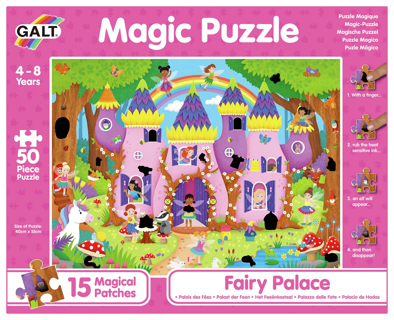 Galt Toys Fairy Palace 50 Piece Magic Puzzle