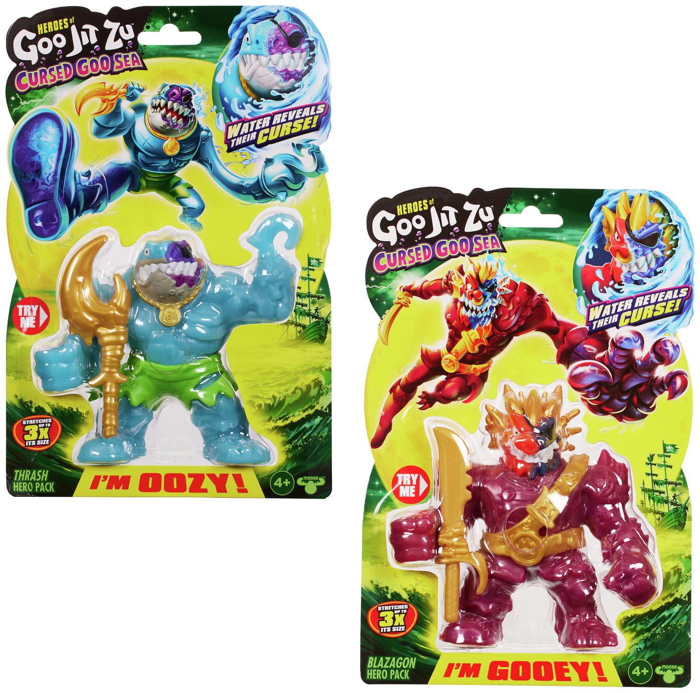 Heroes of Goo Jit Zu Cursed Goo Sea - Pack of 2