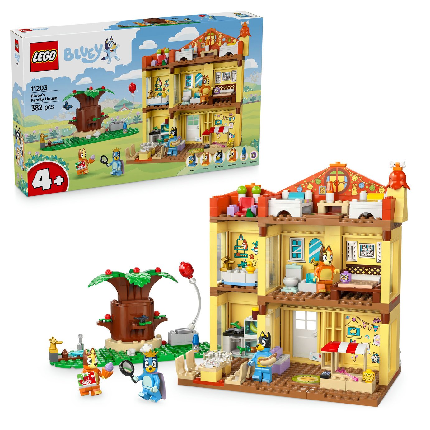 LEGO Bluey: Bluey's Family House Toy for Kids aged 4+ 11203