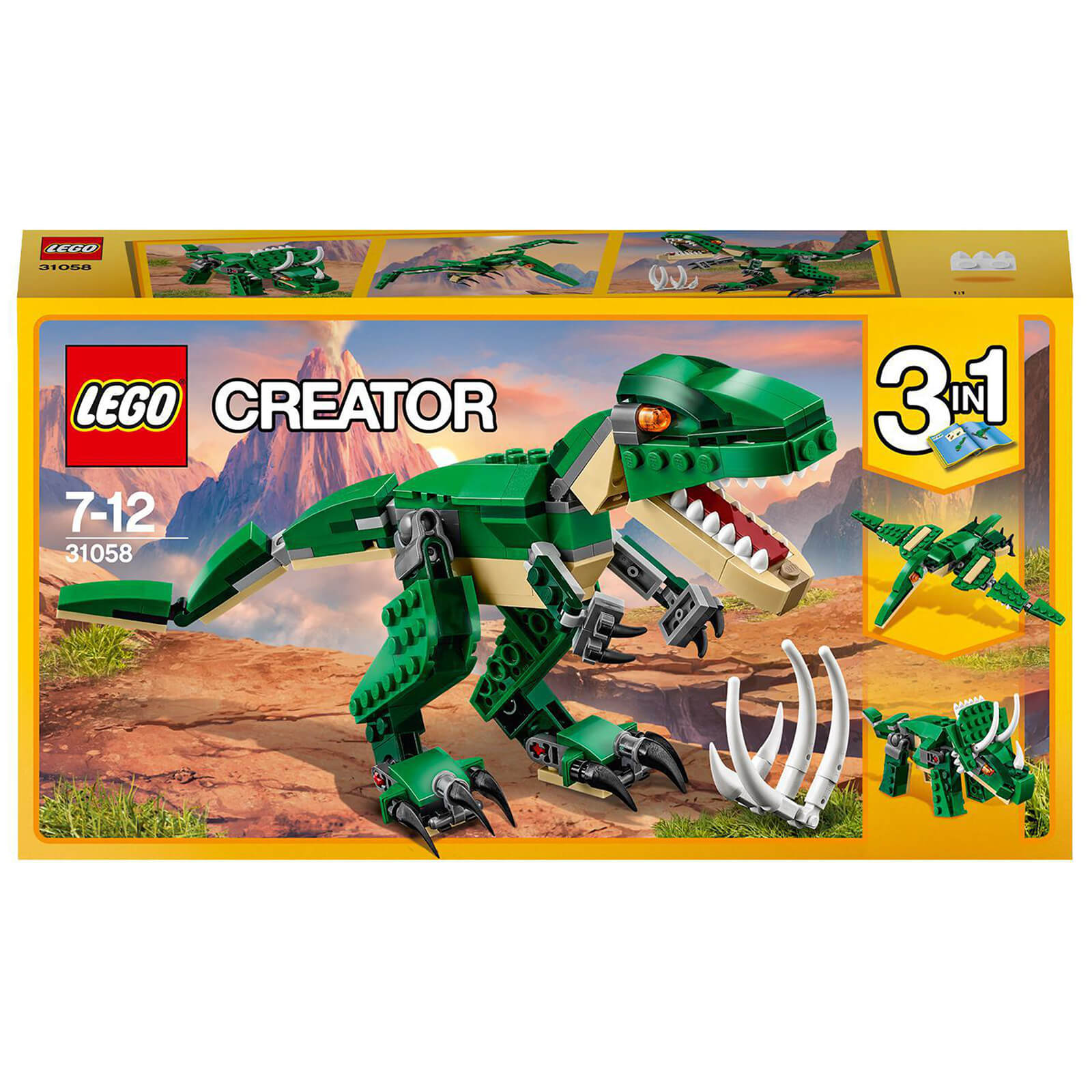 LEGO Creator: 3 in 1 Mighty Dinosaurs Model Building Set (31058)