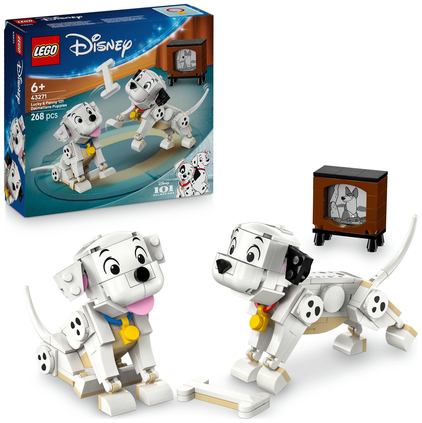 LEGO Disney Lucky & Penny 101 Dalmatians Puppies Set 43271