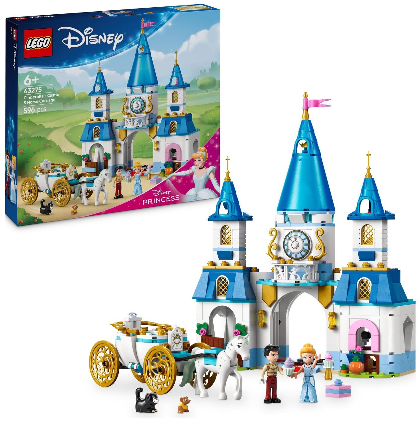 LEGO Disney Princess Cinderella Castle, Horse Carriage 43275