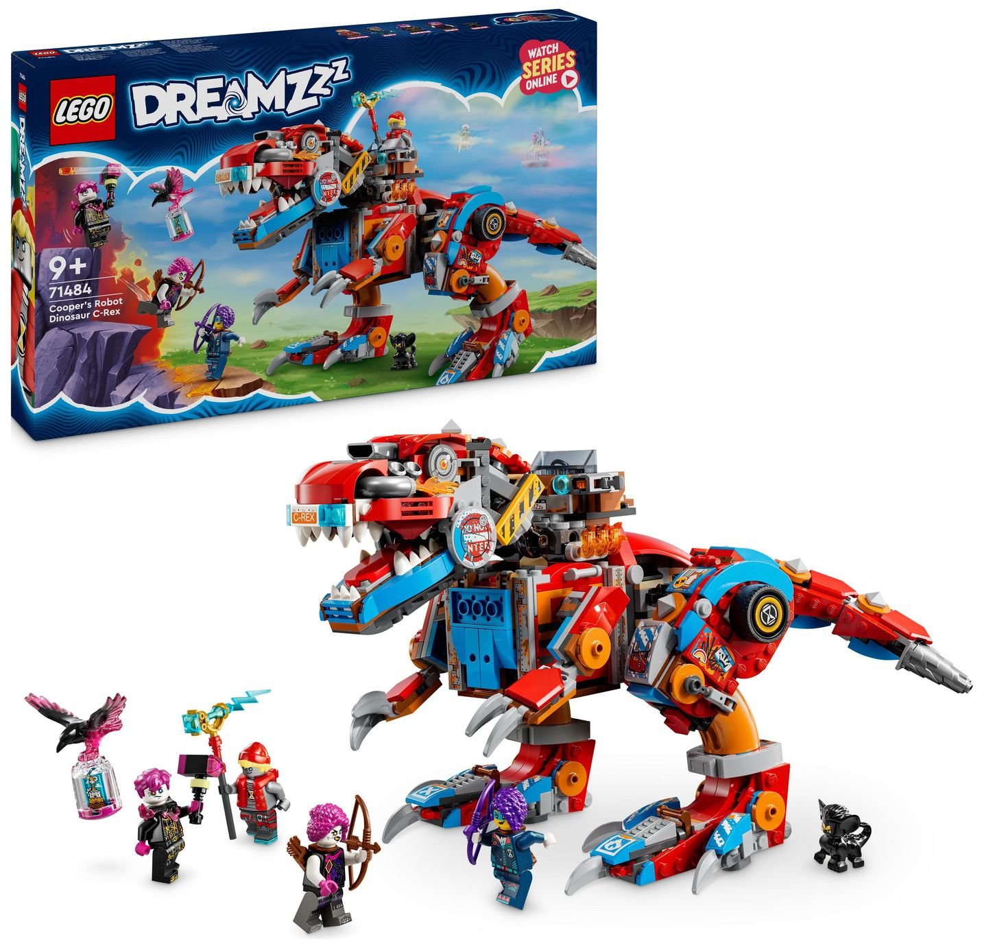LEGO DREAMZzz Cooper's Robot Dinosaur C-Rex Toy Set 71484