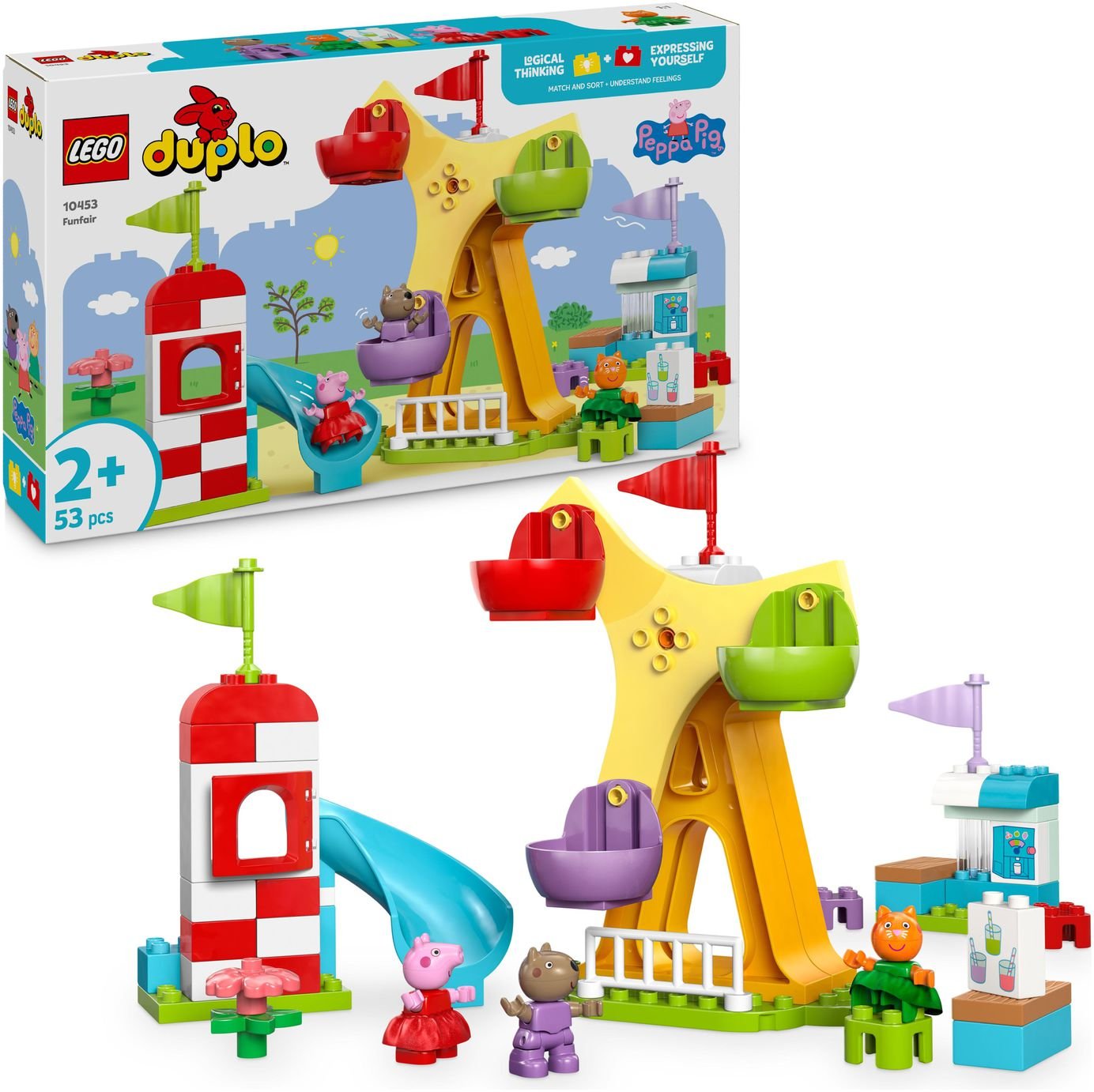 LEGO DUPLO Peppa Pig Funfair Toddler Learning Toy 10453