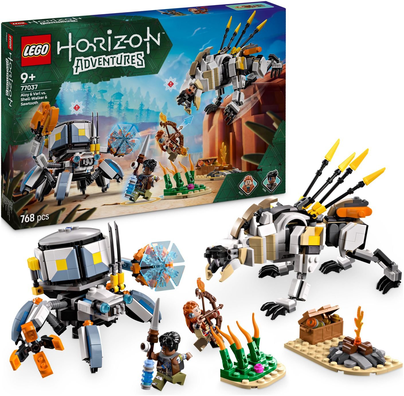 LEGO Horizon Aloy & Varl vs. Shell-Walker & Sawtooth 77037