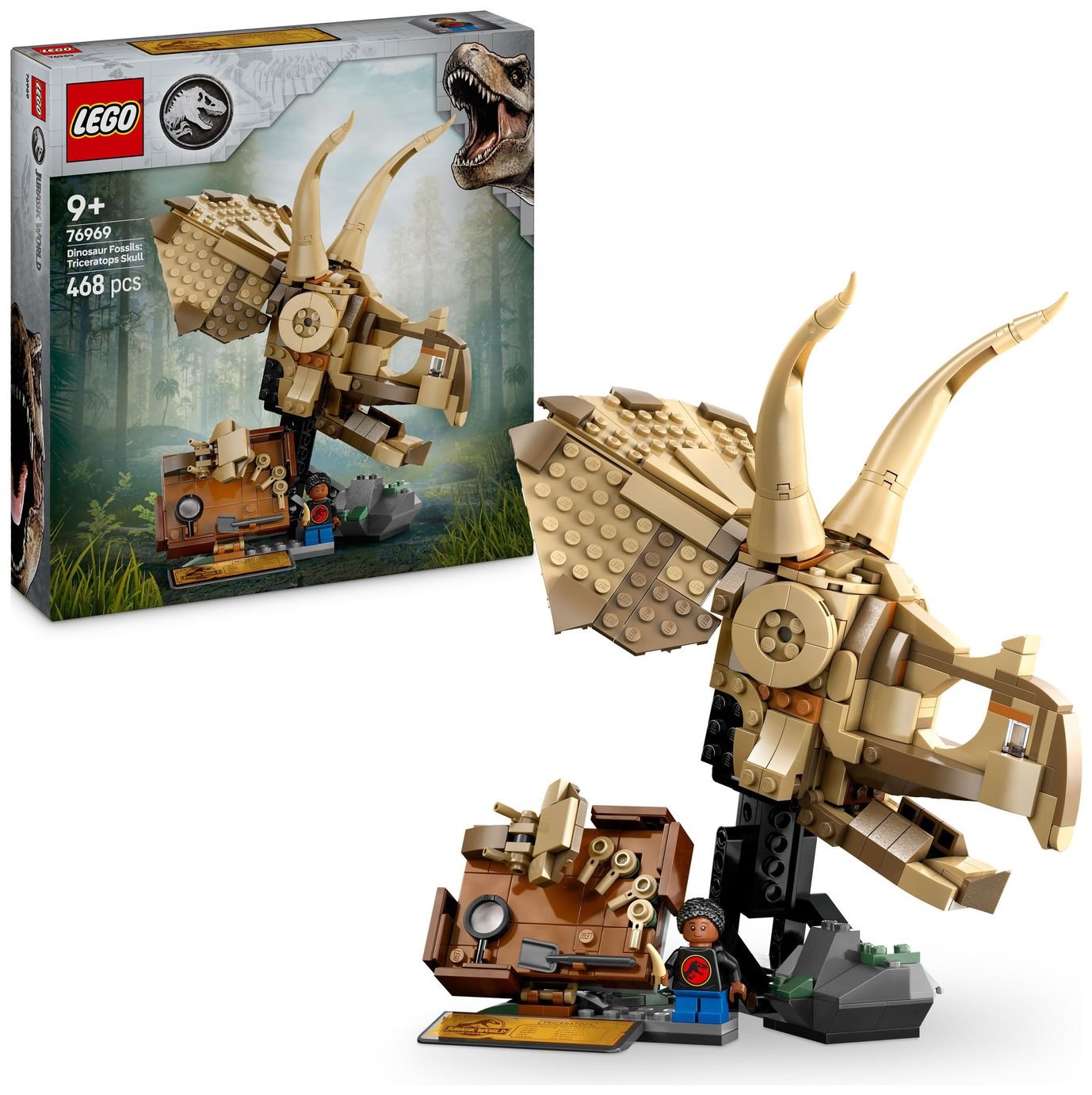 LEGO Jurassic World Dinosaur Fossil: Triceratops Skull 76969