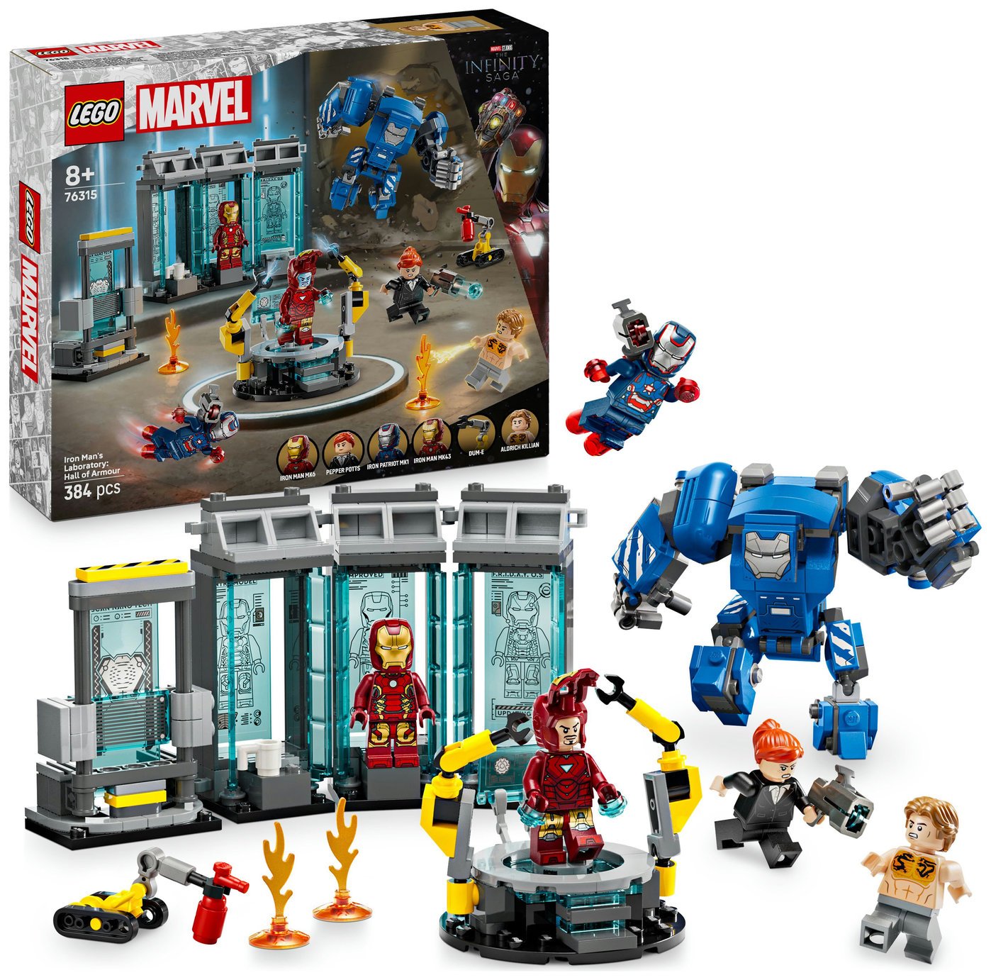 LEGO Marvel Iron Man's Laboratory: Hall of Armour Set 76315