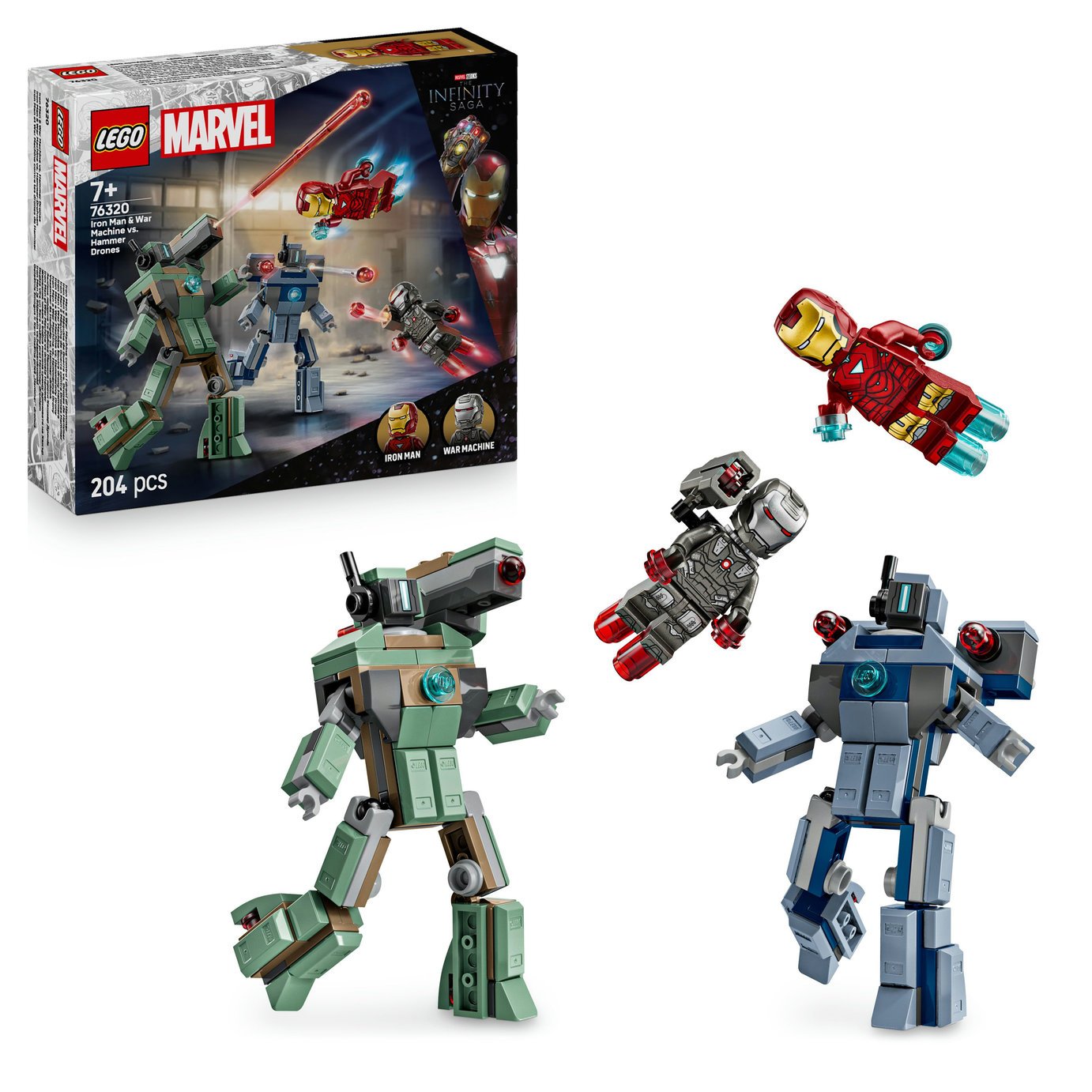 LEGO Marvel Iron Man & War Machine vs. Hammer Drones 7630