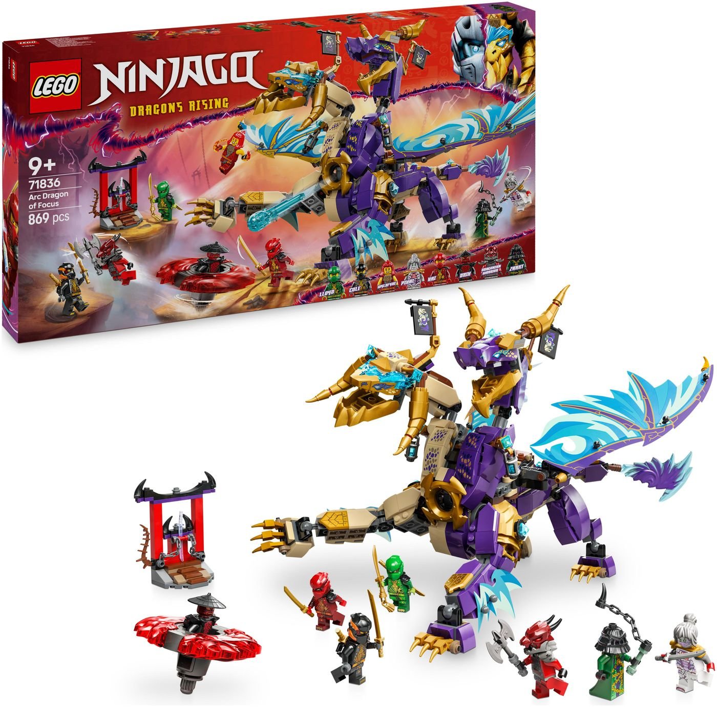 LEGO NINJAGO Arc Dragon of Focus Ninja Building Toy 71836