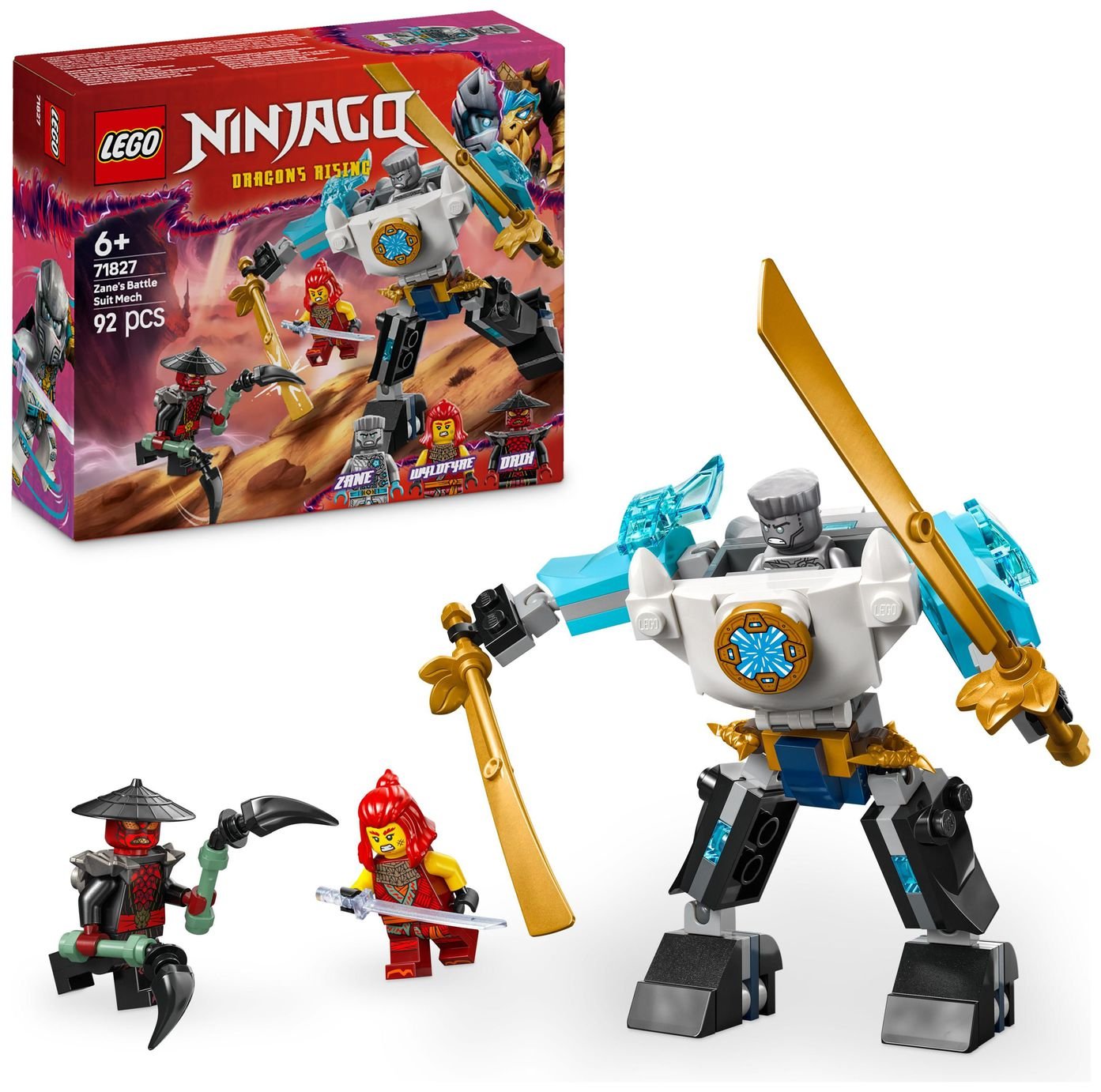 LEGO NINJAGO Zane's Battle Suit Mech Ninja Toy Set 71827