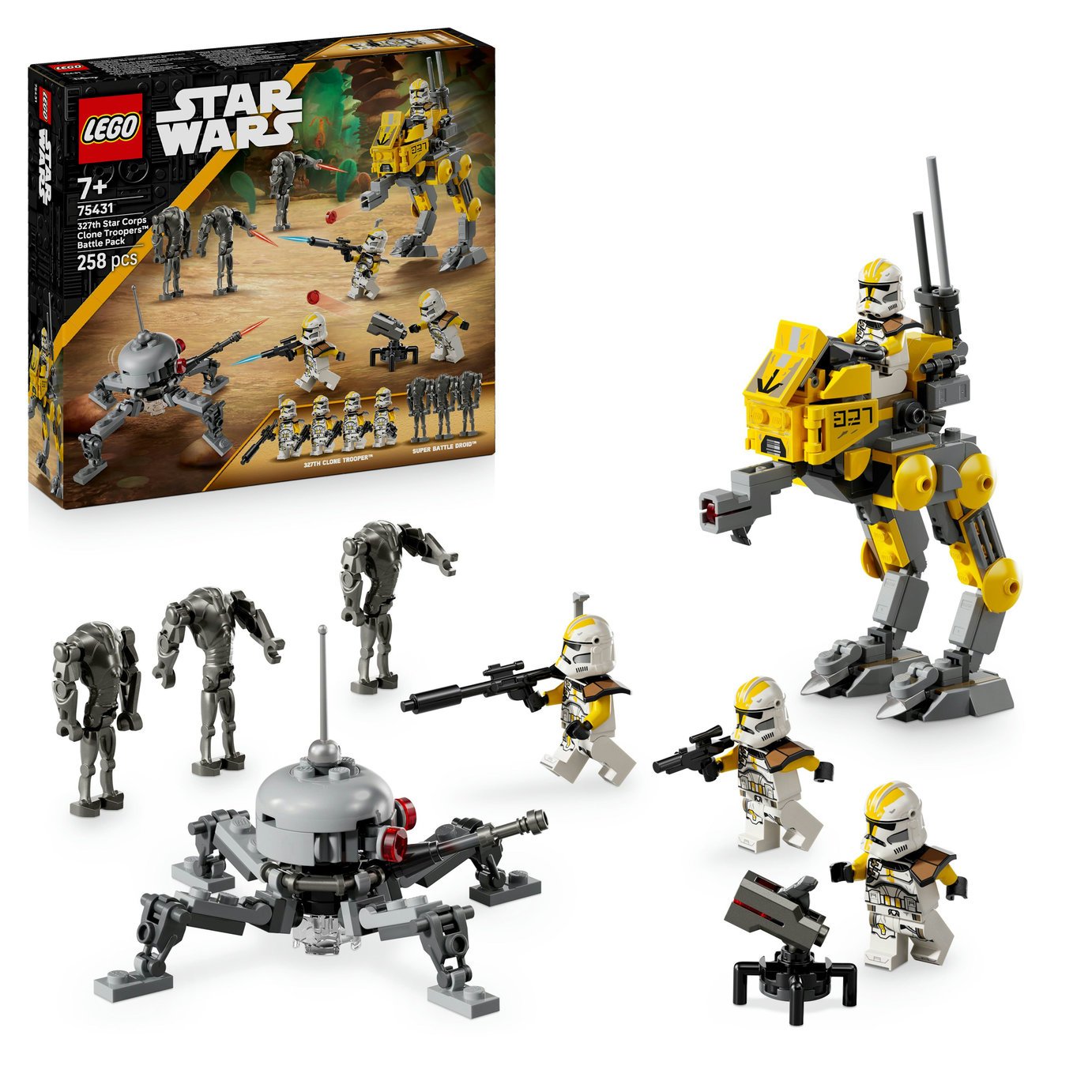 LEGO Star Wars 327th Star Corps Clone Troopers Battle 75431