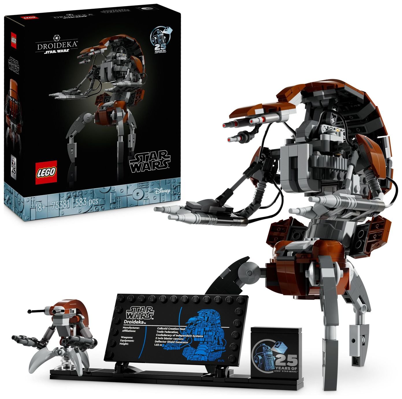 LEGO Star Wars Droideka Model Set for Adults 75381