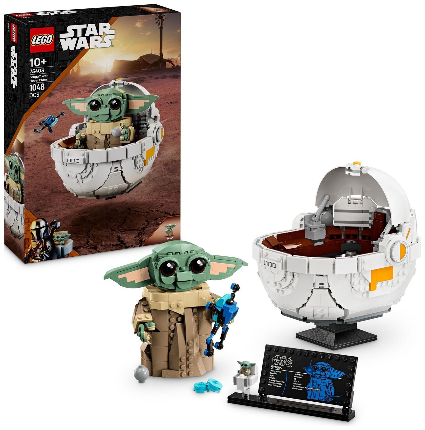 LEGO Star Wars Grogu with Hover Pram Building Toy 75403