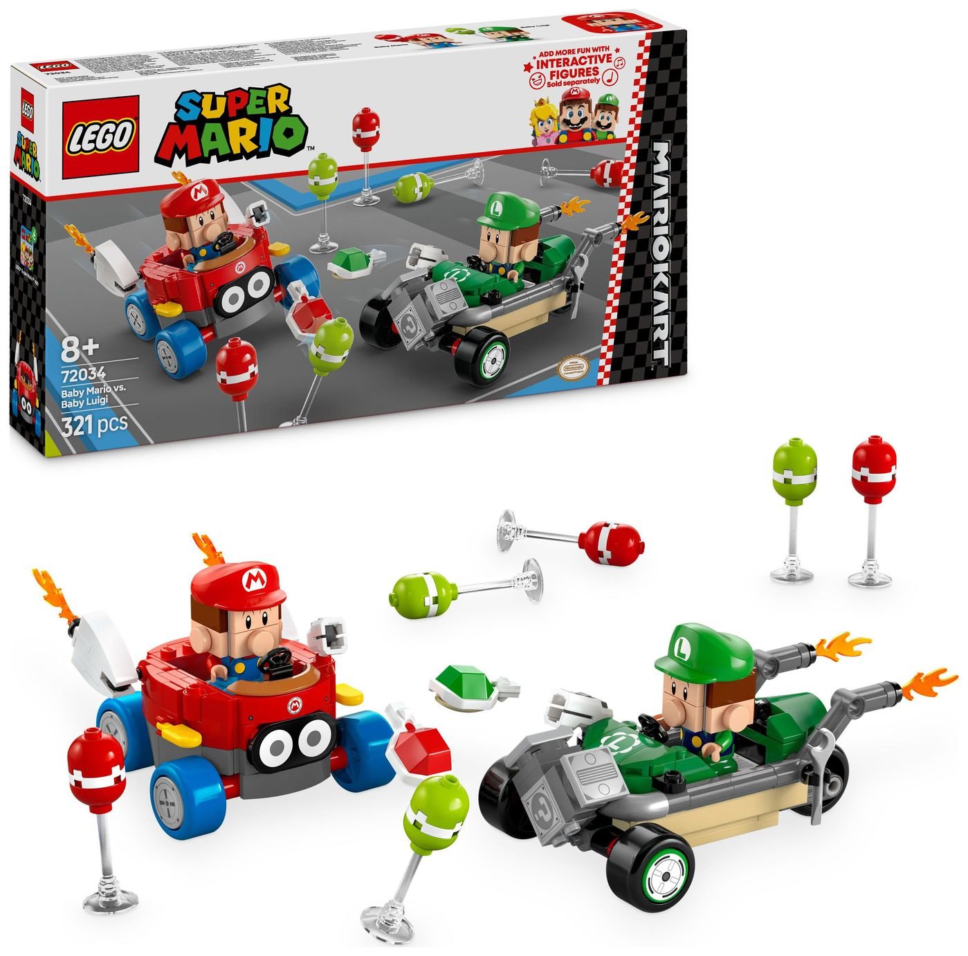 LEGO Super Mario Kart - Baby Mario vs. Baby Luigi 72034