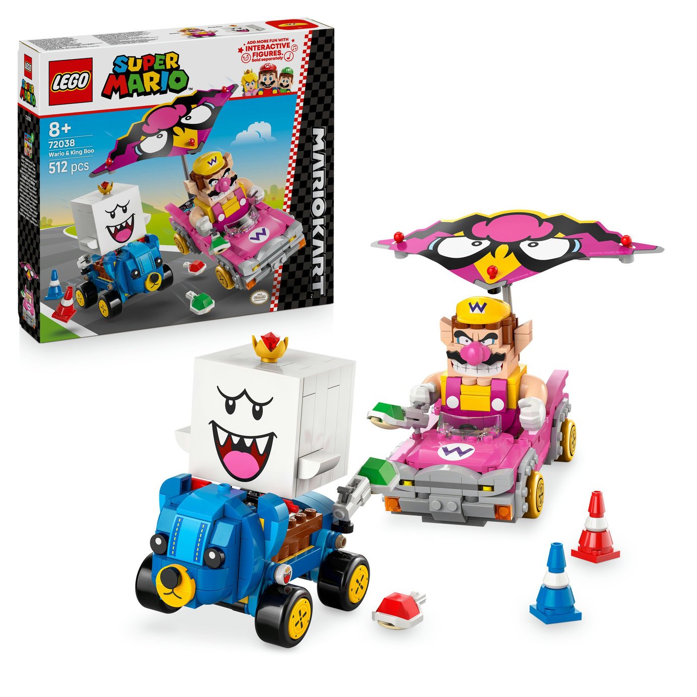 LEGO Super Mario: Mario Kart - Wario & King Boo Toy 72038