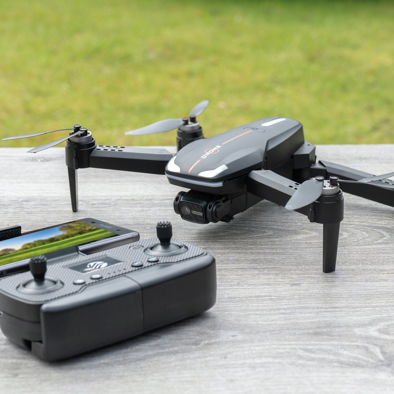 Menkind RED5 Titan GPS FPV 720MP Camera Drone - Blue